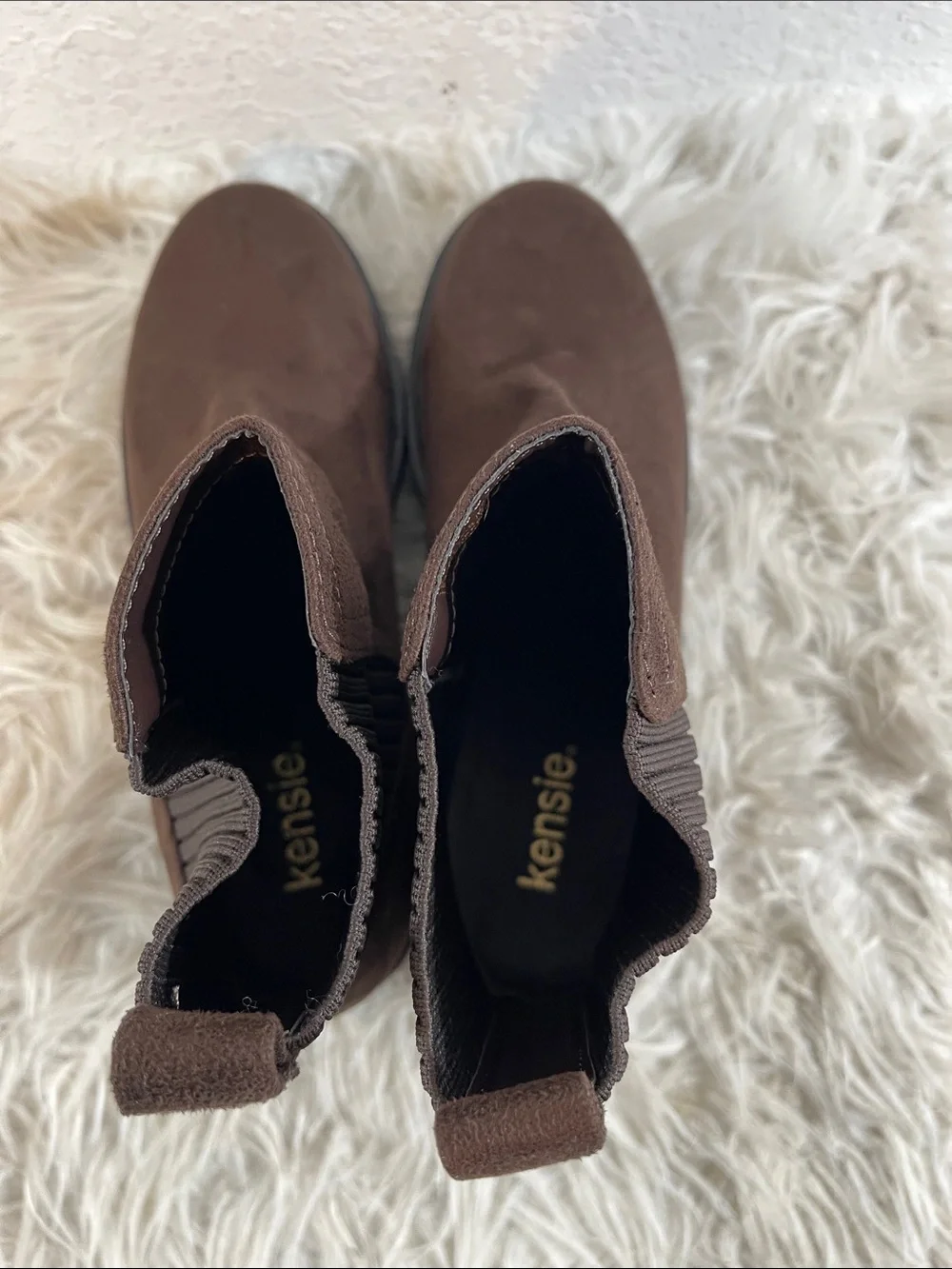 KENSIE Emily Chelsea Boot Dark Brown Round Toe Size 10 NEW